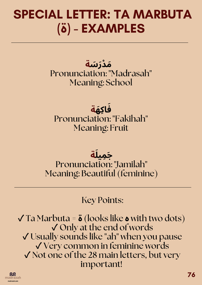 Master Arabic Letters: Learn to Read Arabic Step by Step E-BOOK with AUDIO support